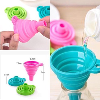 Minchun123:Phễu silicon gập gọn thông minh, rót nước, rượu, đồ dùng nhà bếp, đồ dùng tiện ích