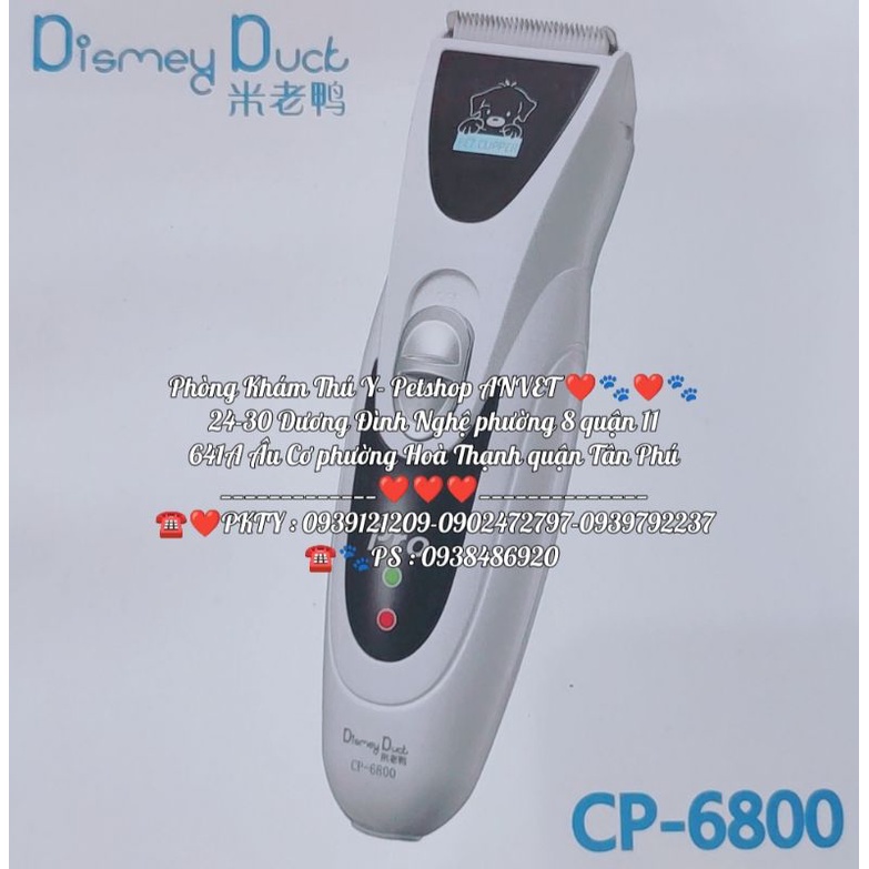 TÔNG ĐƠ DISMEY DUCK CP-6800 CẮT TỈA LÔNG CHÓ MÈO