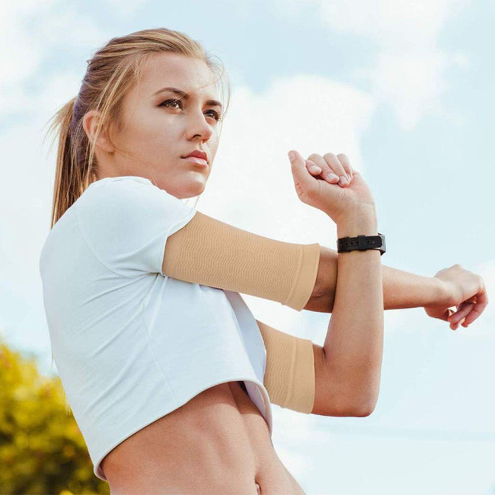 Găng Cánh Tay Co Giãn Màu Trơn Giúp Giảm Cân Cho Nữ