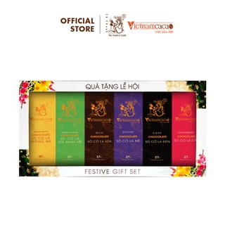 Socola nguyên chất - Set 6 Thanh Socola Chocobite - Vinacacao 222 gram