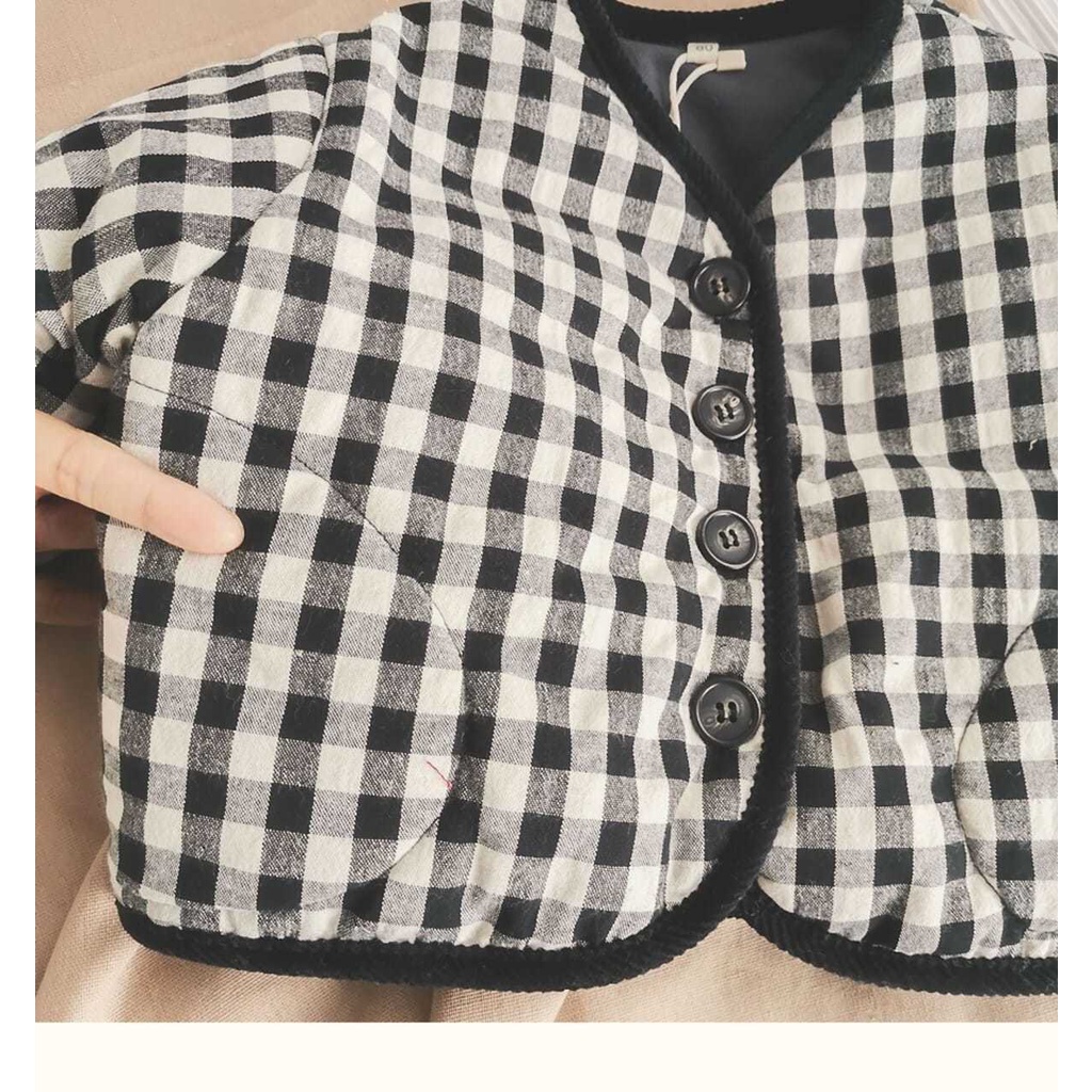 Áo khoác phao dáng rộng phong cách Hàn Quốc thời trang mùa đông 2023 cho bé