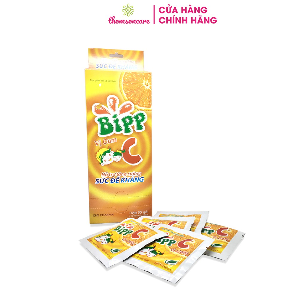 Kẹo ngậm vitamin C cho bé - Bipp C của Dược Hậu Giang  - Gói 10 viên ngậm