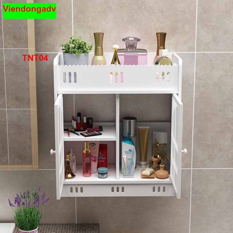 Tủ nhà tắm chống thấm nước TNT01 - Kệ lắp ráp treo tường nhà tắm-  Nội thất lắp ráp VIENDONG ADV