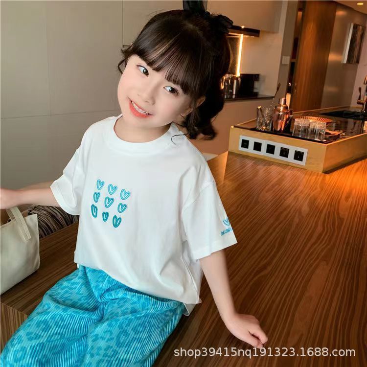 Bộ Đồ Thể Thao 2 Món Ngắn Tay In Hình Hoạt Hình Thời Trang 2022 Dành Cho Bé Gái