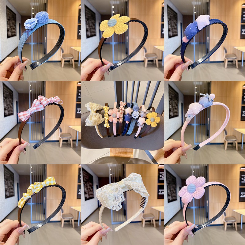 Băng Đô Cài Tóc Phong Cách Hàn Quốc Xinh Xắn Cho Nữ