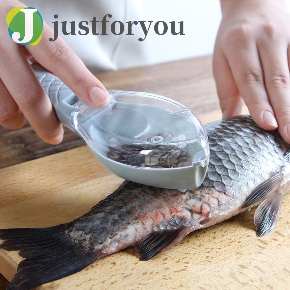 Justforyou Plastic Fish Scales Graters Scraper Fish Cleaning Scraping Scales Device