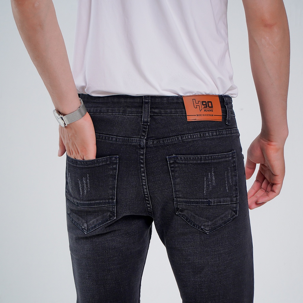 Quần Jean Nam Ống Đứng Cao Cấp H90 Chất Liệu Co Giãn Bền Màu J071