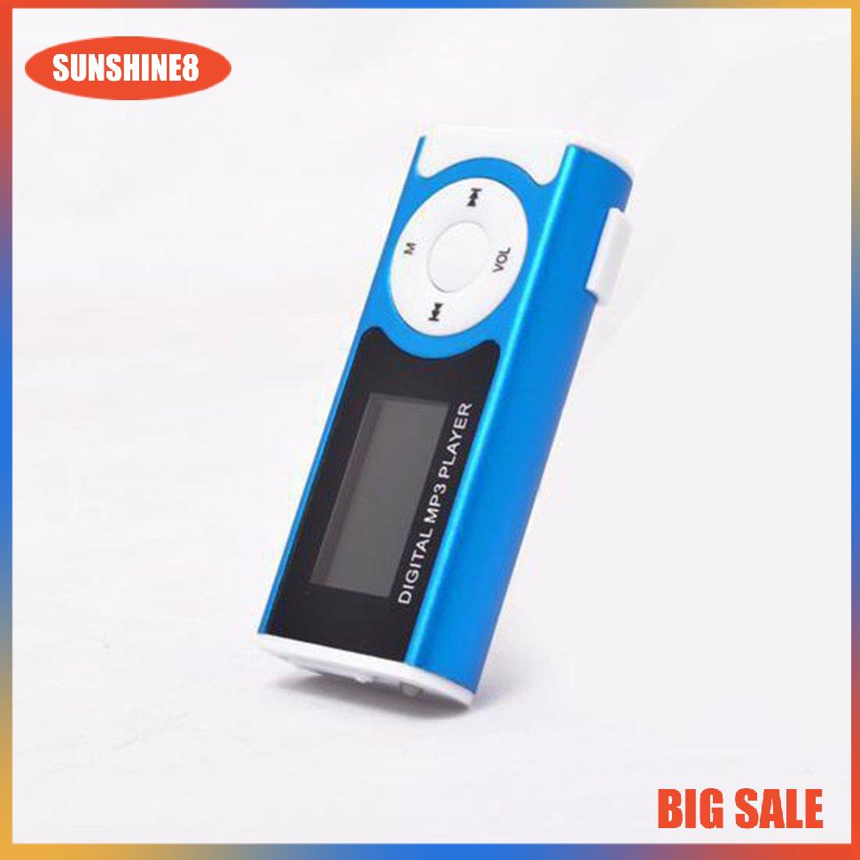 Máy nghe nhạc MP3 Mp3 màu xanh dương có kẹp tiện dụng