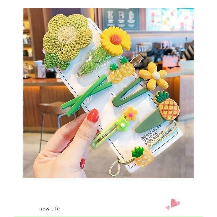 SET CẶP TÓC NHIỀU HÌNH DỄ THƯƠNG CHO BÉ GÁI