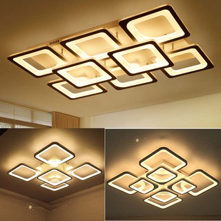 Đèn ốp trần trang trí - Đèn áp trần trang trí với 3 chế độ sáng và có điều khiển từ xa