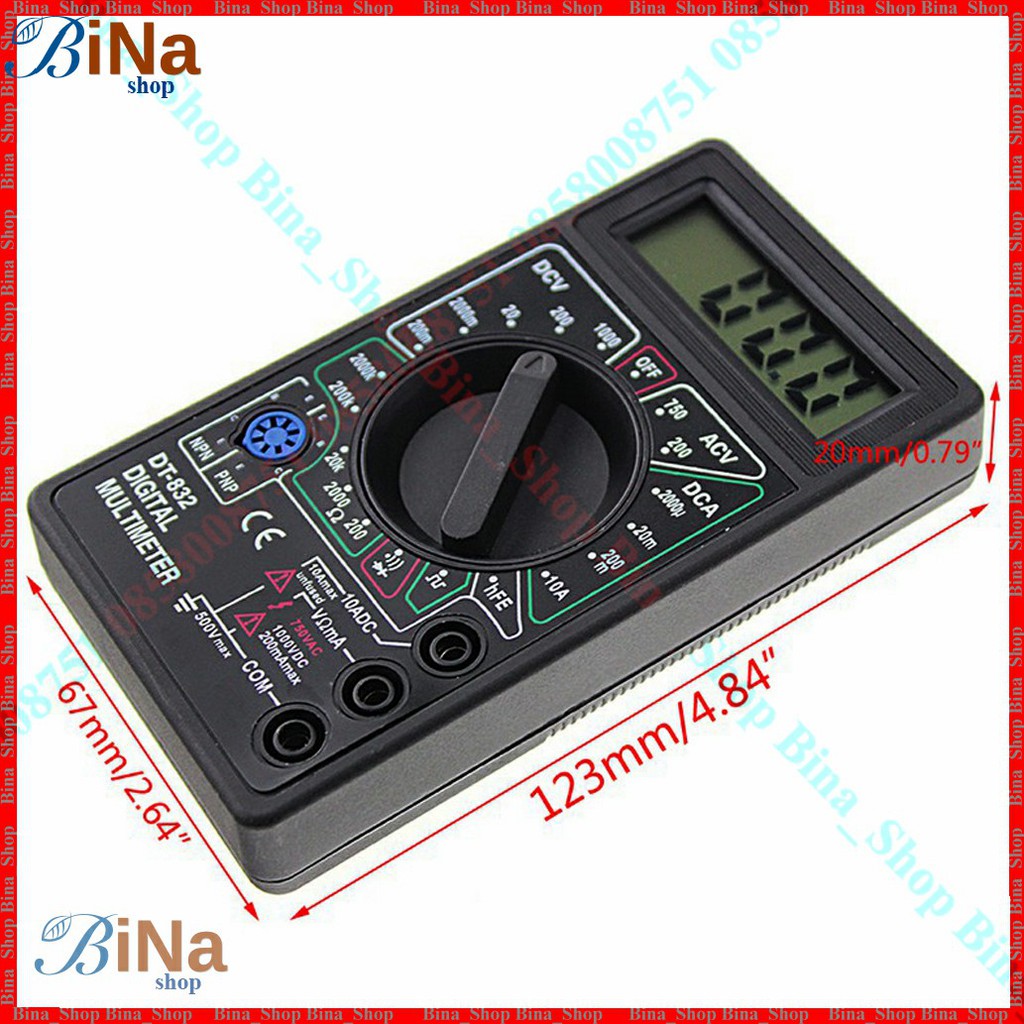 Đồng hồ vạn năng DT-832 có loa báo