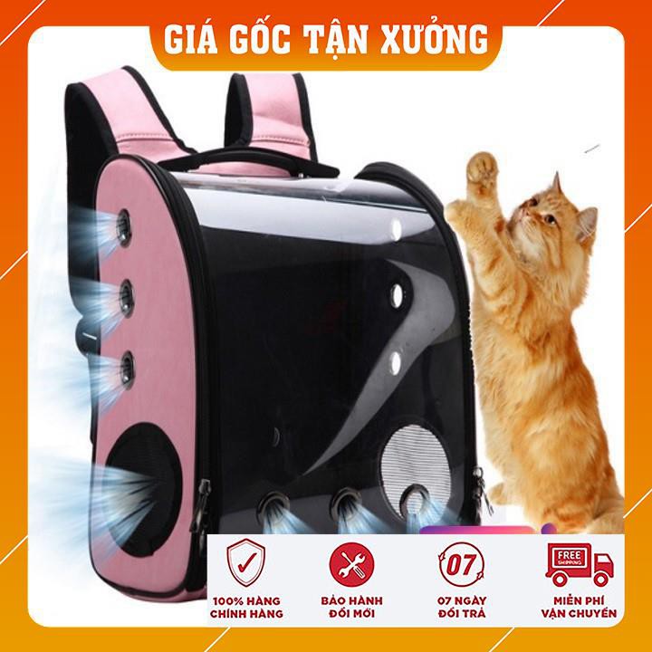 BALO ĐỰNG THÚ CƯNG 😍𝗛𝗢𝗧 𝗦𝗔𝗟𝗘😍 phi hành gia chất liệu da cao cấp kích thước 29*16*38cm phù hợp cho chó mèo từ 2-7kg