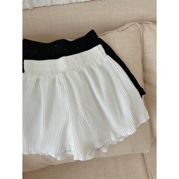 (Video thật) Áo trễ vai tay bồng dáng xoè kèm quần dáng dài và ngắn