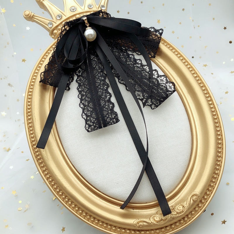 Cà Vạt Nơ Đính Ngọc Trai Thời Trang Cho Nữ