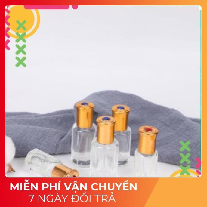 [3ml/6ml] Vỏ Lọ chiết nước hoa Dubai bi lăn Ruby rỗng / chai lọ đựng nước hoa