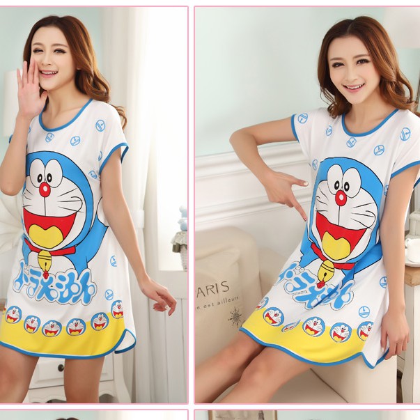 Đầm ngủ nữ in hoạt hình dễ thương | BigBuy360 - bigbuy360.vn