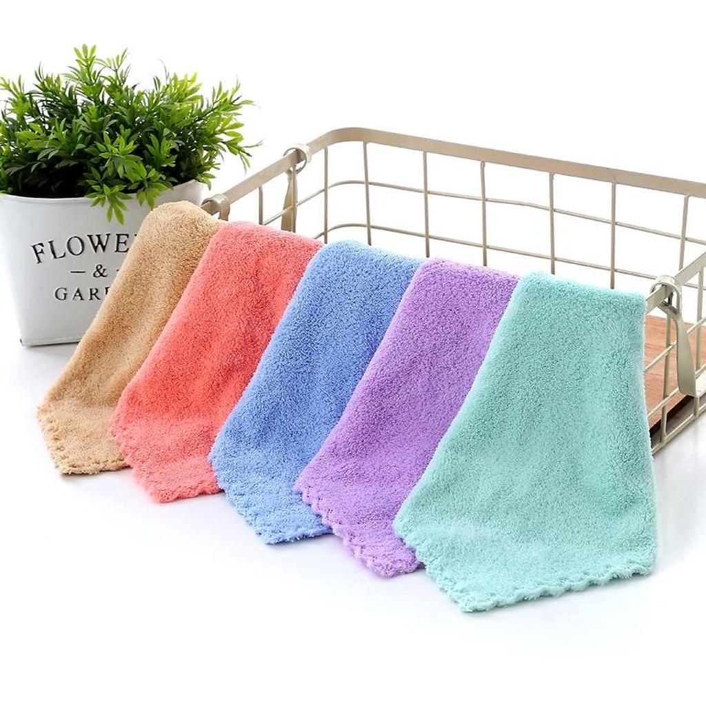 Khăn Mặt Lông Cừu 30x50CM (MÀU NGẪU NHIÊN)