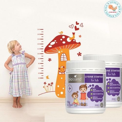 bột tăng chiều cao Bioisland Lysine Starter For Kids  Úc 150 gram giúp hấp thụ canxi phát triển chiều cao cho trẻ