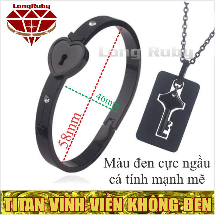 [Mã FAMAYFA giảm 10K đơn 50K] VÒNG TAY CAO CẤP Ổ KHÓA DÂY CHUYỀN CHÌA KHÓA KHÔNG ĐEN | BigBuy360 - bigbuy360.vn
