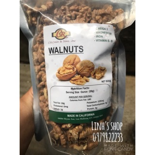 Nhân quả óc chó mỹ - 500gr