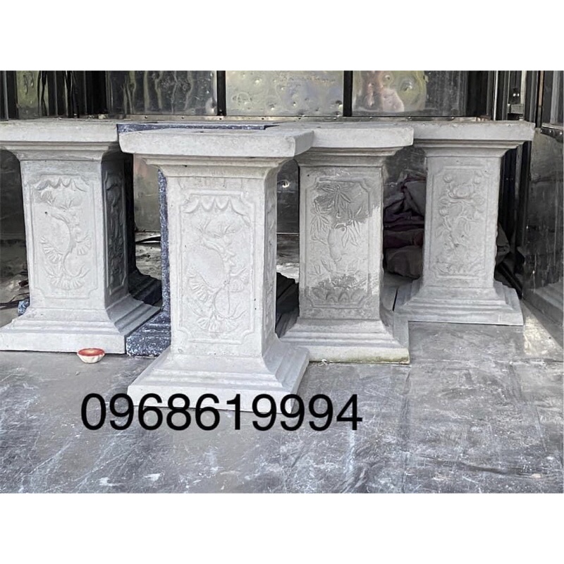 Khuôn chữ nhật dài 1,25m rộng 85cm Cao 25cm kèm chân đôn vuông 55 mặt 33 nhựa composite