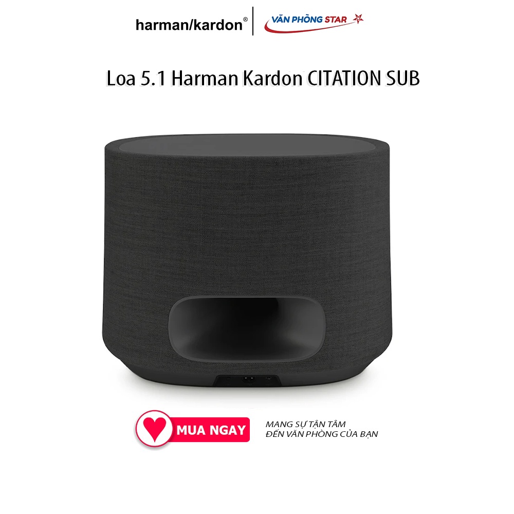 Loa Harman/Kardon Citation Sub Âm thanh vòm không dây 5.1 công suất lên đến 200W kết nối wifi Bluetooth 4.2