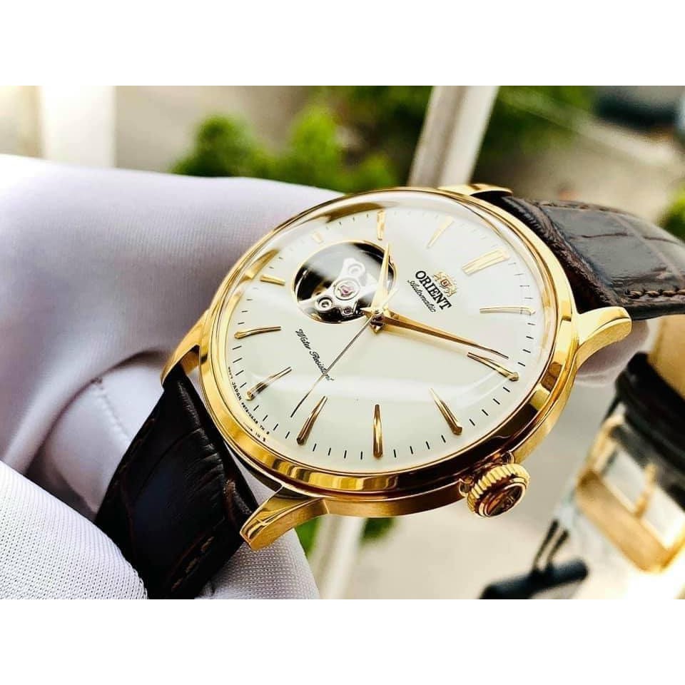 Đồng hồ nam automatic RA-AG0003S10B, máy auto dây da kính cứng 40mm
