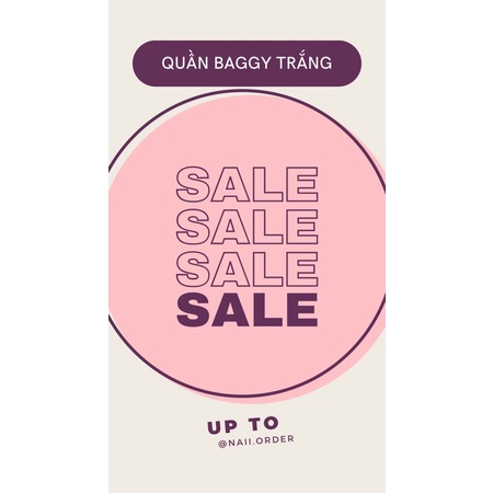Quần baggy trắng có sẵn