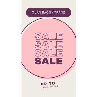 Quần baggy trắng có sẵn