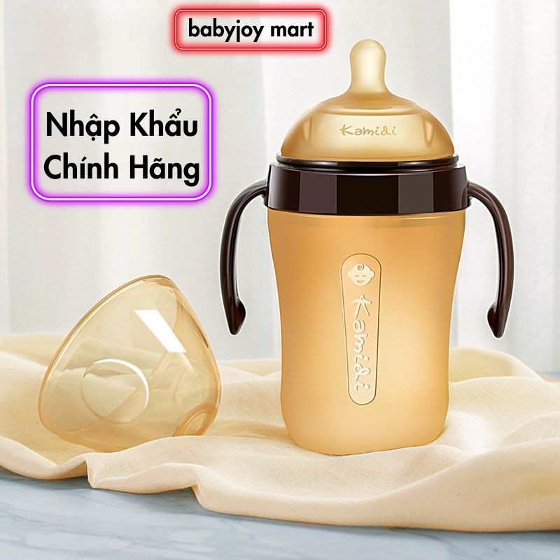 Bình sữa Kamidi Silicon 150ml ,250ml Chính Hãng cho trẻ sơ sinh