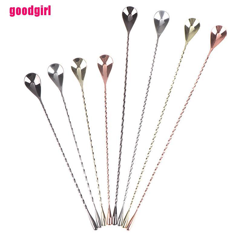 Muỗng Khuấy Cocktail BằngThép Không Gỉ Dạng Xoắn Ốc