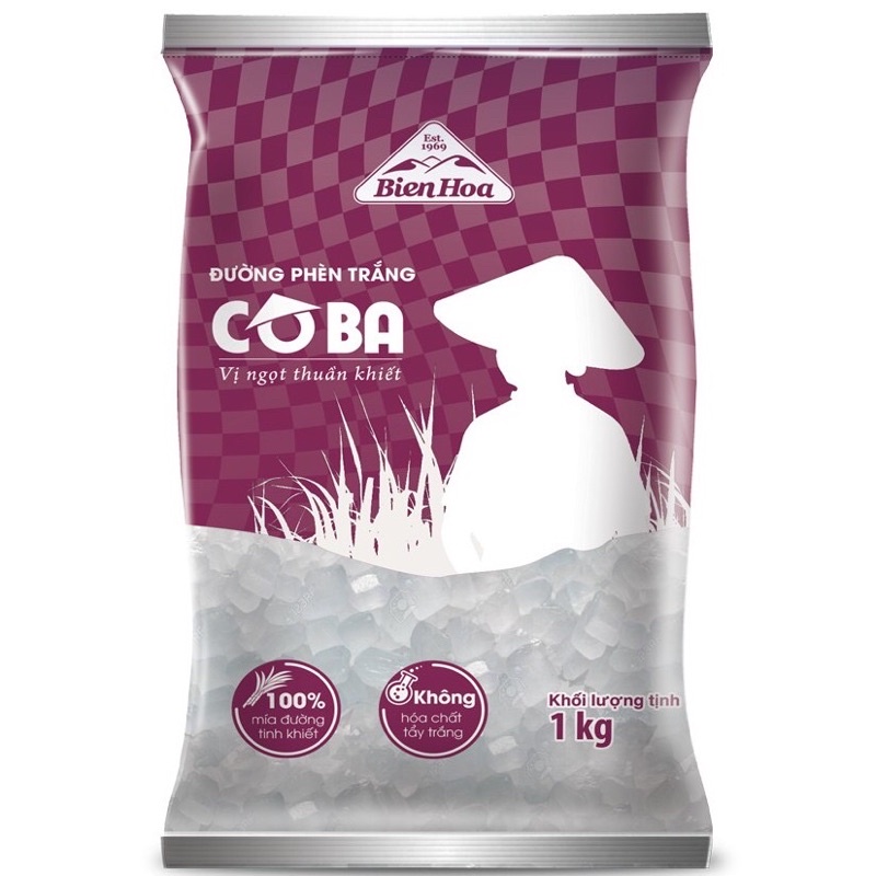 Đường Phèn Trắng Cô Ba Túi 1kg