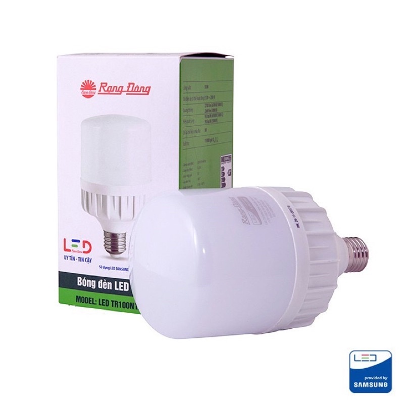 Bóng đèn led búp Bulb Rạng Đông 20w 30w 40W trụ đui E27 bảo hành chính hãng