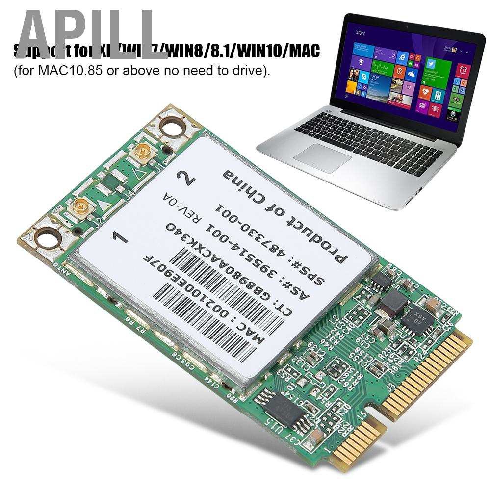 Card Wifi Mini Pci-E 300mbps Cho Máy Tính Dell / Acer / Asus