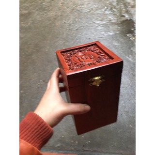Hộp trà gỗ hương cao cấp chữ phúc