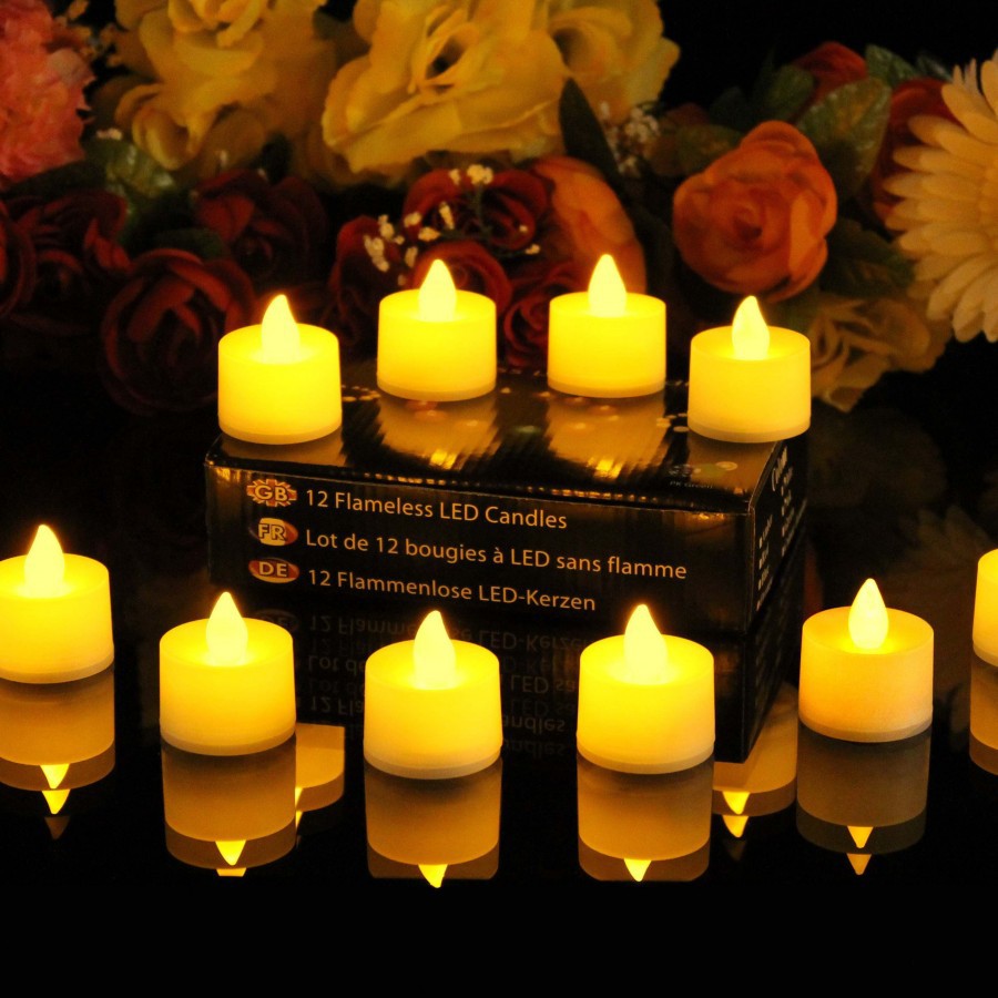 Nến điện tử mini chạy pin,đèn cầy tealight không khói trang trí sinh nhật