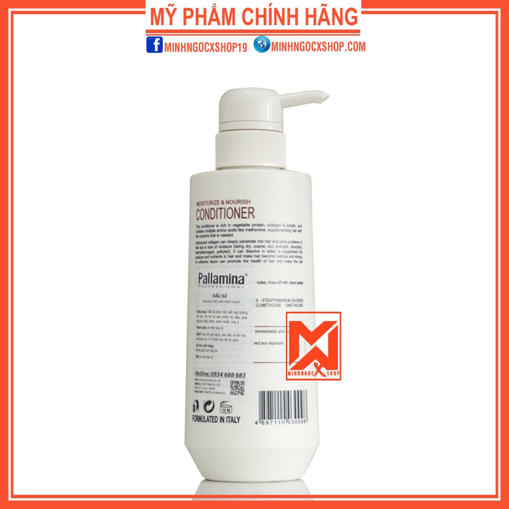 PALLAMINA DẦU XẢ PHỤC HỒI PALLAMINA 400ML CHÍNH HÃNG