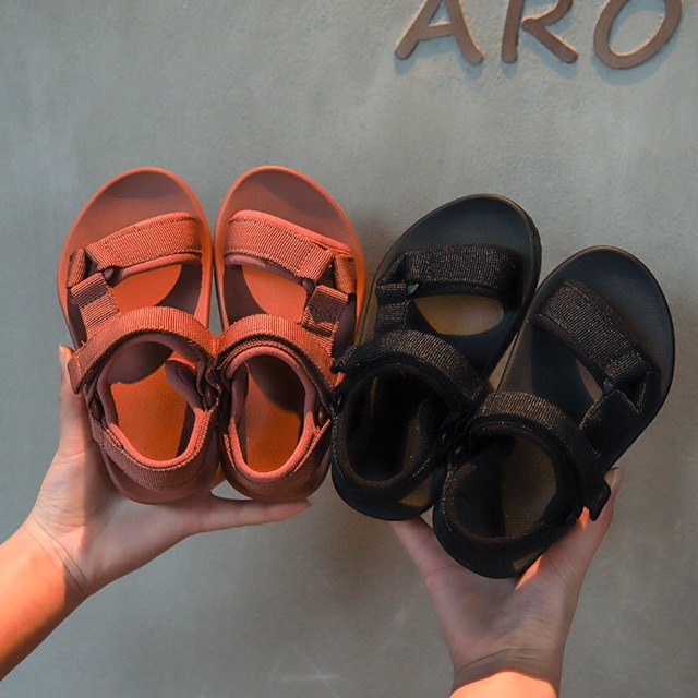 Dép Sandal Cho Bé thời trang 2 màu Nâu - Đen Chống Trơn trượt Siêu Êm Chân mã SDA3