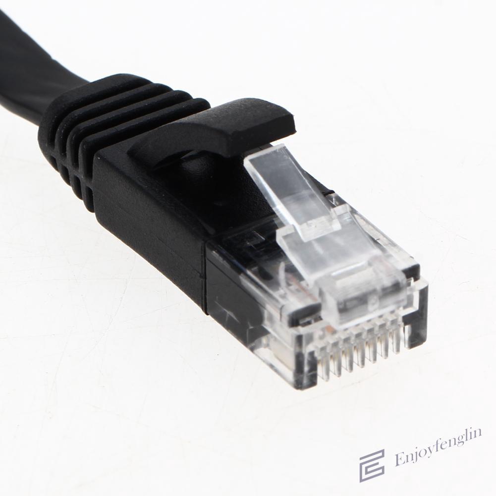 Dây cáp mạng Ethernet sợi dẹt màu đen chuyên dụng