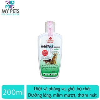 Hantox Xanh 200ml - Sữa tắm sạch ve, bọ chét chó mèo