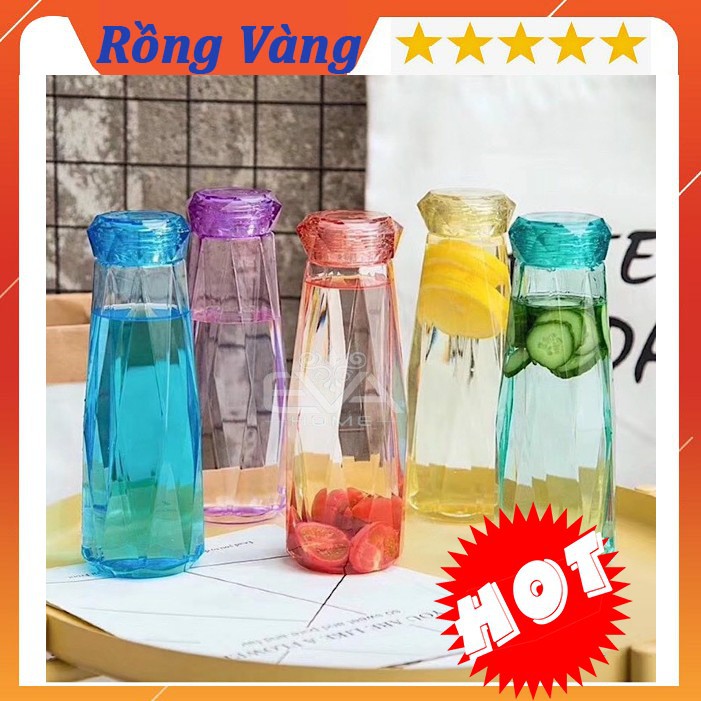 Bình đựng nước kim cương thủy tinh 450ml
