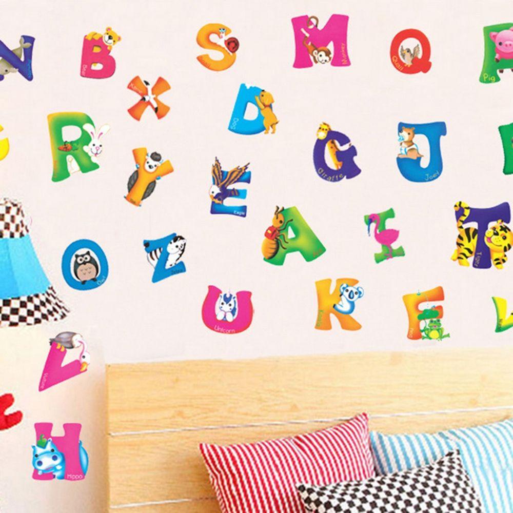 Miếng Dán Tường Vinyl Hình Động Vật Hoang Dã DIY Trang Trí Phòng Ngủ Trẻ Em