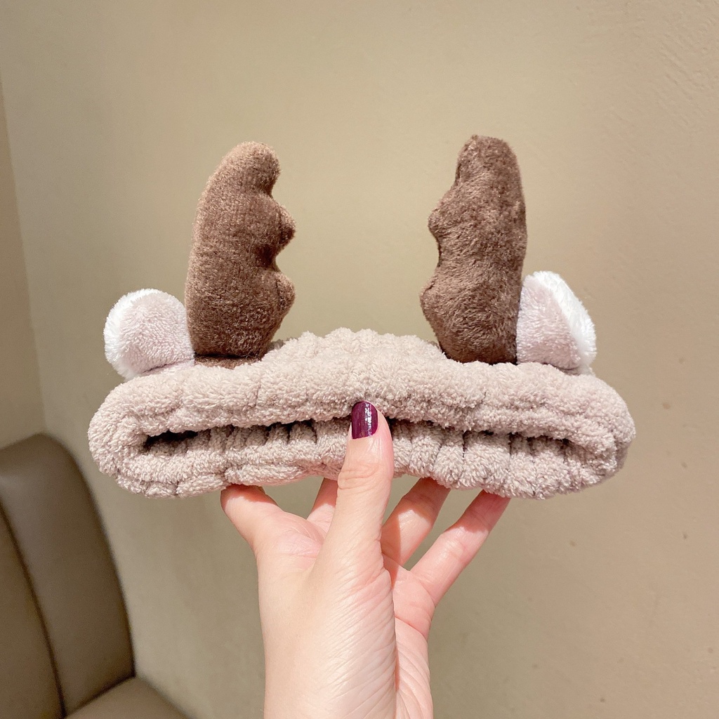 Băng đô nữ rửa mặt cute dễ thương Tuần Lộc Hàn Quốc TAHYCO BĐ03