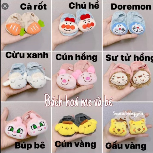 Tất cho bé đính thú 6D cực đẹp cho bé từ 0-3 tuổi