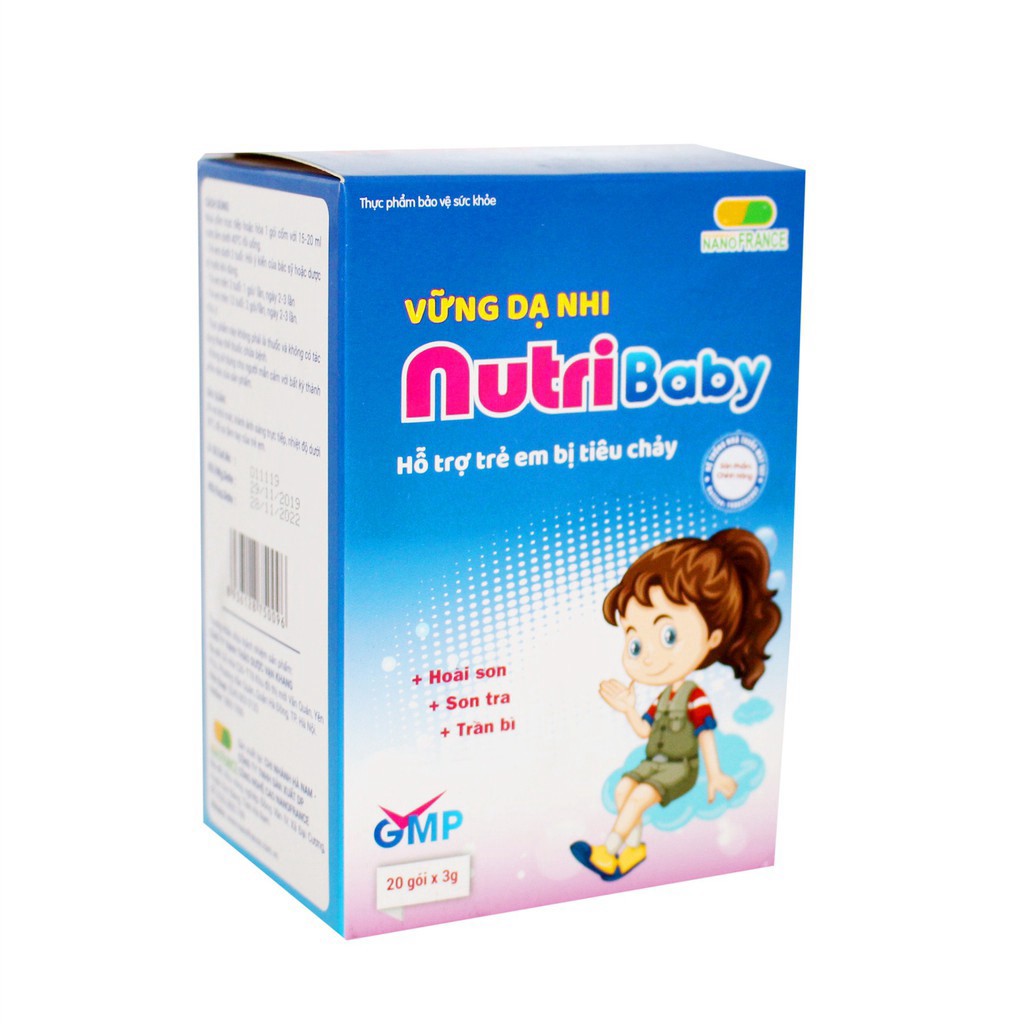 ❤️ Vững Dạ Nhi NutriBaby - Hộp 20 Gói - Hỗ Trợ Tiêu Hóa, Giảm Đầy Hơi, Chướng Bụng | BigBuy360 - bigbuy360.vn