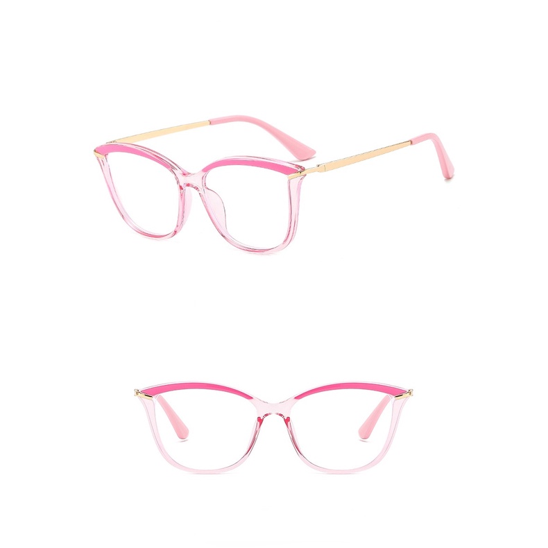 Kính Mát Mắt Mèo Tròng Phẳng Thời Trang Retro Phương Tây Cho Nữ