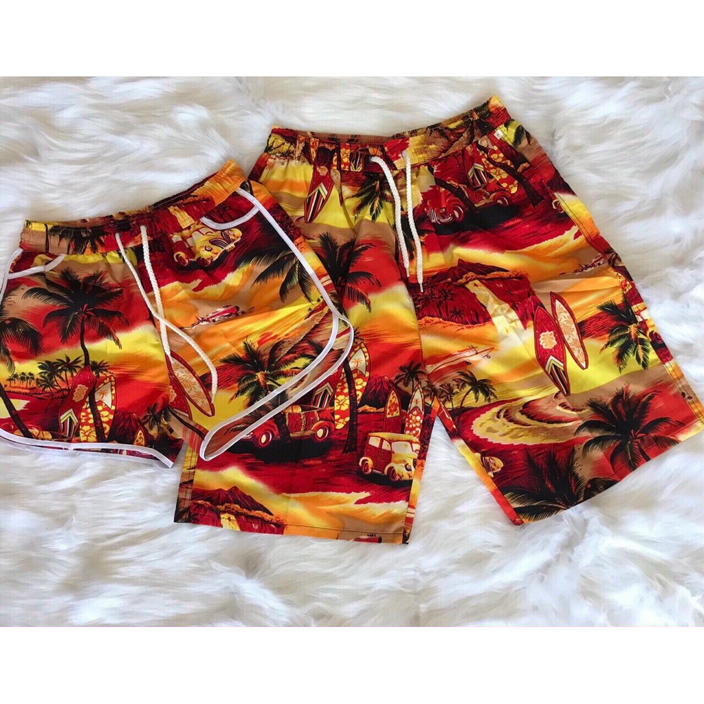 [RẺ VÔ ĐỊCH] Quần di Biển Họa Tiết Cây Dừa , quần gia đình DM63212