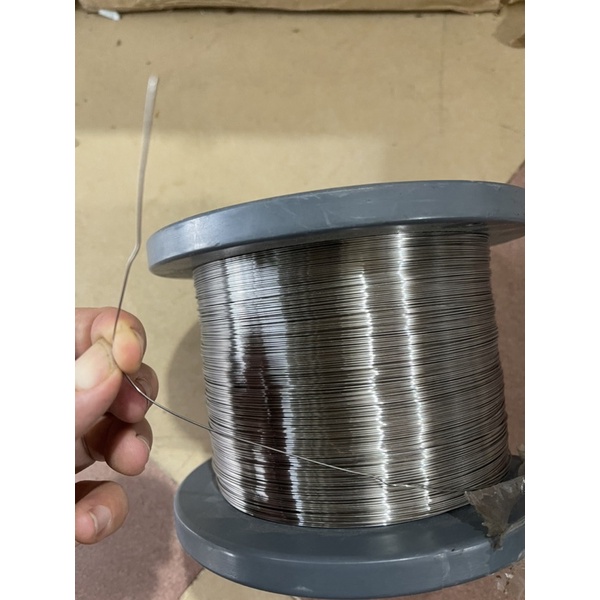 Dây trở nhiệt tròn - dây trở nhiệt máy hàn cắt màng co -  1 mét dây thép nhiệt