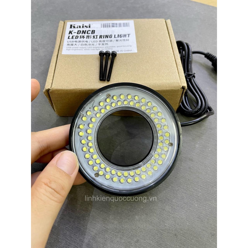 Đèn led kính hiển vi siêu sáng, điều chỉnh độ sáng, loại 72 bóng led