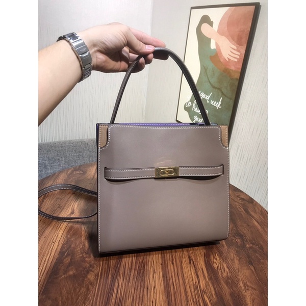 Túi xách nữ da thật cao cấp hiệu Tory Burch dòng LEE RADZIWILL DOUBLE BAG hàng vip 1-1